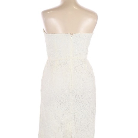Donna Morgan Quinn White Lace Dress Size 6 - Picture 2 of 5